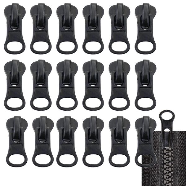 20PCS Zipper Pull Replacement, Zipper Repair Kit Zip Puller Replacement Set Detachable Zip Repair Kit Instant Zipper Rescue Fix for Luggage Backpacks Clothes Jeans Jacket