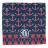 YouCustomizeIt Personalized Anchors & Argyle Washcloth