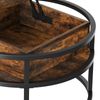 Round Lift Top Coffee Table Hidden Storage Shelf Pet Friendly Scratchproof Wood