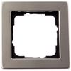 'Gira E2 021133 Cover Frame 1 Compartment, Stainless Steel