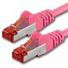 1x 30m - Cat 6 network cable patch cable Cat6 RJ45 SFTP - magenta