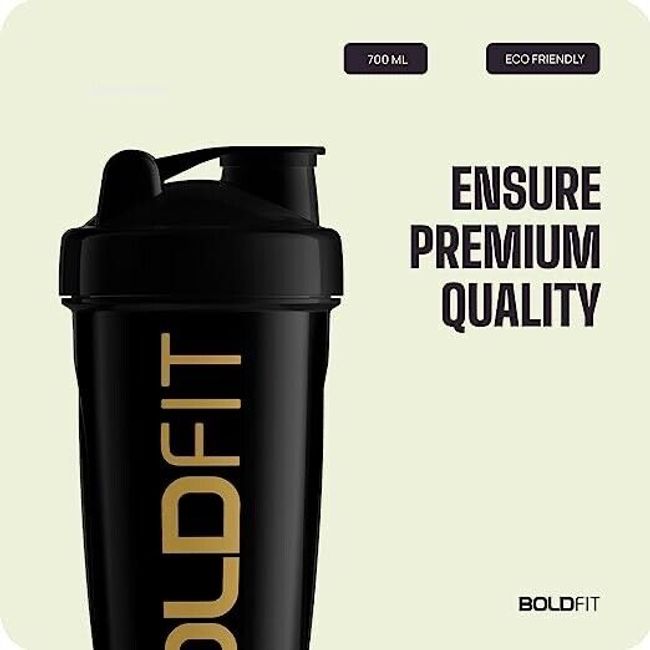  Boldfit Bold Gym Shaker Bottle 700ml, Shaker Bottles