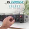 Pyle Wireless Bluetooth Stereo Microphone Receiver Amplifier System, 300 Watts