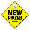 Learner Drivers P Plate Sign,14cm x 14cm