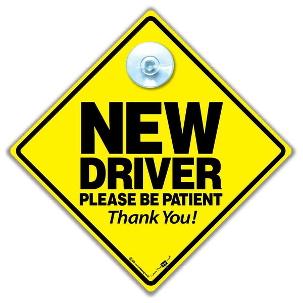 Learner Drivers P Plate Sign,14cm x 14cm