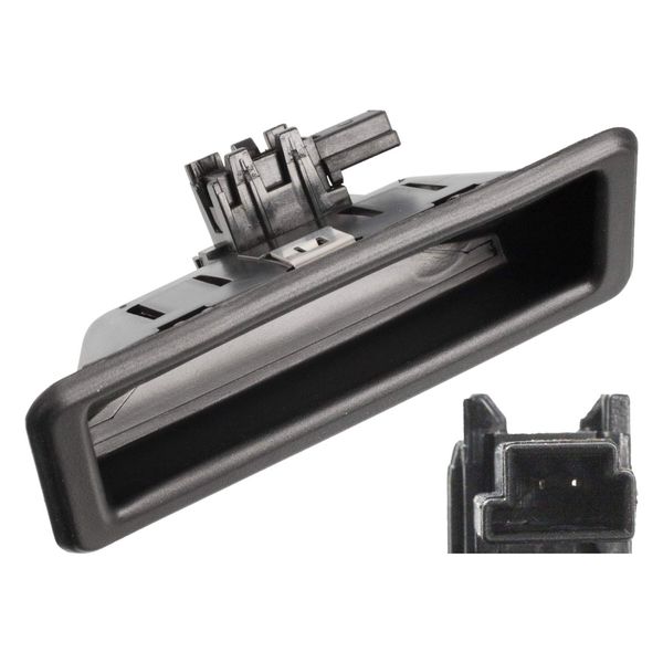febi bilstein 108217 Taster für Heckklappe, Schwarz