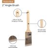 Vermeer Paint Brushes - 4-Pack - 2" Angle Sash Brushes
