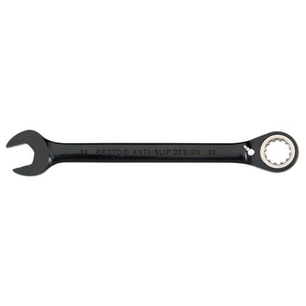 Black Chrome Combo Reversible Ratchet Wrench 1/2" - Spline