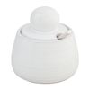 Mud Pie Chunky Knob Jam, jar 4" x 3 1/2" dia | spoon 4", WHITE