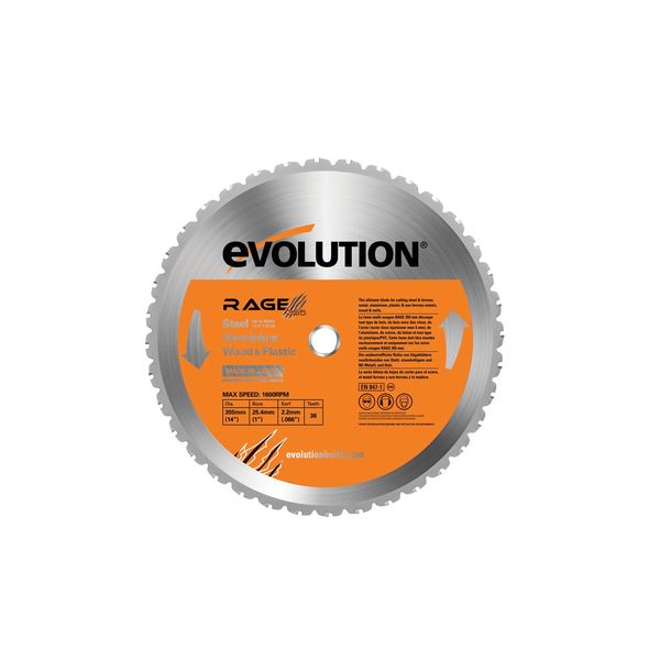 Evolution RAGE355BLADE- 14” Multi-Material Blade , Silver