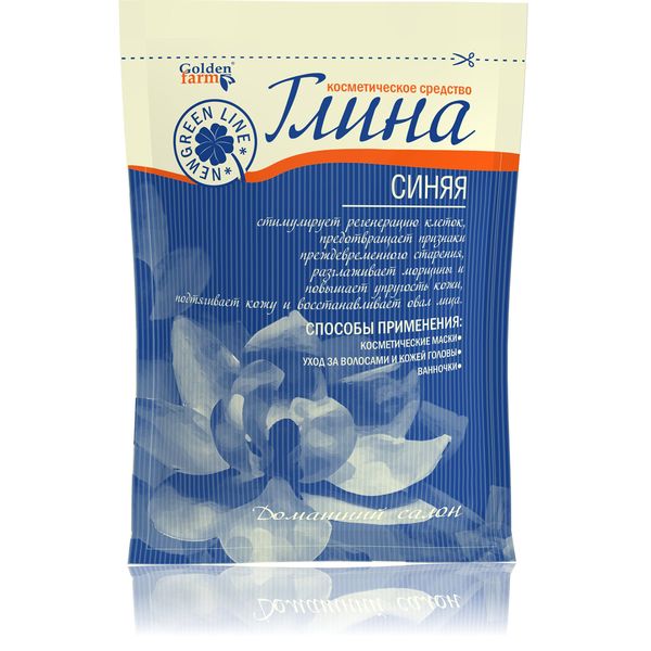 Golden pharm Cosmetic clay Blue 60 g