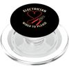 Electrician Wired To Please Wire Stripper Heart Electrical PopSockets PopGrip for MagSafe