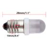 GutReise 10x E10 DC 24V Yellow Spotlight LED Lamps Light Bulbs + 10pcs E10 Lamp Socket Base