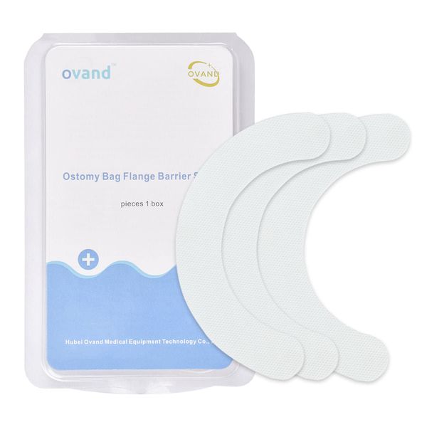 Ostomy Barrier Strips,Skin Barrier Strip,Elastic Ostomy Barrier Tape Waterproof Hydrocolloid Extenders Pressure Sensitive Sticker for colostomy Bags (40pcs)