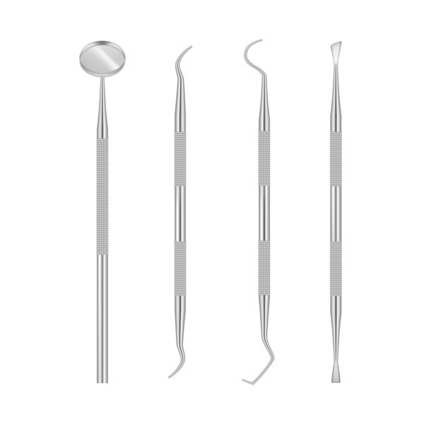 Dental Cleaning Tools Set For At Home Use - Oral Care Dental Hygiene Kit Includes Teeth Scraper For Plaque, Mirror, Scaler, Pick - These Teeth Cleaning Tools Are Made From Stainless Steel