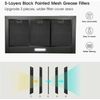 36" Wall Mount Range Hood Kitchen Cooking Vent 450CFM Bright LED Light 3-Speed