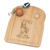 Beware Crazy Horse Girl Breakfast Dippy Egg Cup Board Wooden Easter