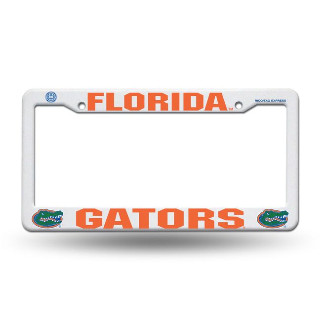 Rico Industries NCAA Florida Gators Sports Fan License Plate Frames, Orange and Blue, One Size