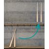 Enhanc3d Designs Baseball Bat Holder Wall Mount - Vertical Bat Hanger - Biodegradable Polymer - One Size