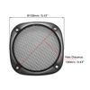 uxcell Speaker Grille Cover Mesh Decorative Square Subwoofer Guard Protector Black Outer Diameter 138mm