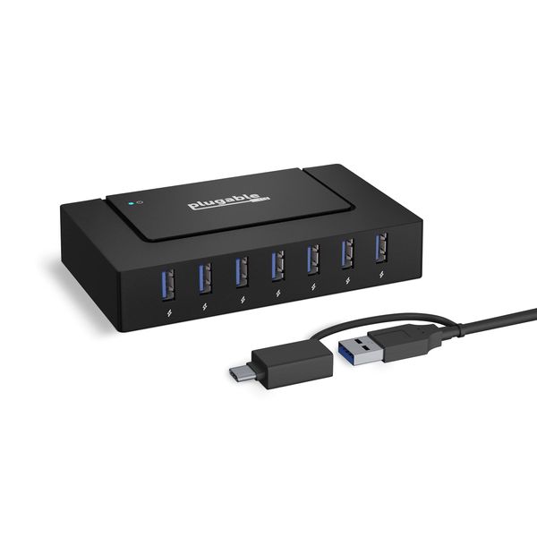 Plugable USB-C Hub 7 Port 60W Power Self Powered
