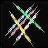 5pcs 1 Set 2-Way Dotting Pen Marbleizing Tool Nail Art Design Dot Paint Tools US