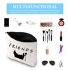 Lovely Friends Tv Gift Friends I'll Be There for You Friendship Make-Up Case Multifunction Pouch Present for Friends(Friends for You Bag EU)