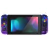 eXtremeRate DIY Replacement Shell Buttons for Nintendo Switch & Switch OLED, Gradient Translucent Bluebell Custom Housing Case with Corlorful Button for Joycon - Console Shell Without
