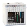 80 Markers, Bendable Finish, Quick Drying, Fine Brush & Broad Chisel Tip