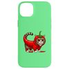 Spicy Cat in Chili Costume Case for iPhone 14 Plus