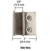 CRL MFCW10 Polished Stainless Wall Mount Square Mall Front Clamp
