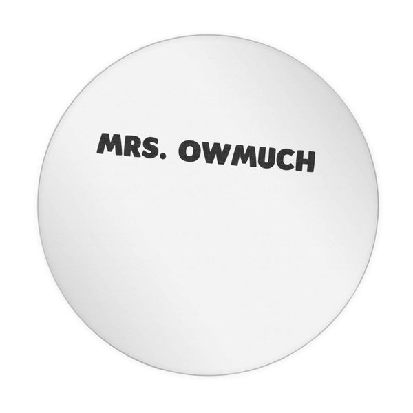 Flox Creative 15 51mm Matt Circle Stickers Mrs Owmuch