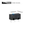uxcell Mouse Microswitch 0.78N 1000w Hour 3 Pin Blue Toggle Axis Black Shell Micro Switch Repair Replacement Gaming Mouse 5pcs