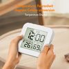 AWSGHLF Digital Shower Clock - Multifunction Shower Clock for Bathroom Countdown Shower Timer Bathroom Clock with Temp & Humidity Display and Backlight, Kitchen Wall Clock