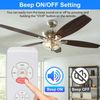2x Universal Ceiling Fan Lamp Light Wireless Timing Remote Control Receiver Kit