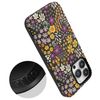 Casely iPhone 14 Pro Max Case | Compatible with MagSafe | Falling for You | Plum Floral Case