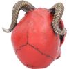 Nemesis Now Tenacious Demon Skull Figurine 13.3 Centimeter,Red