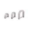 Hamans Titanium D-Ring Car Key Ring Tool Shackle Keyring Horseshoe Keyring U Shape, gray