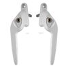 White Right-Hand Yale UPVC Window Handle Cranked Double Glazing Universal Key Locking - 40mm