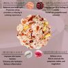 OMM Collection Natural Floral Soaking Bath Salt - Detox Body & Foot Soak - Bath Salt with Rose & Jasmine Petals - Pink Himalayan & Dead Sea Salt Flakes - Relaxing Bath Soak for Sore Muscles, Aches
