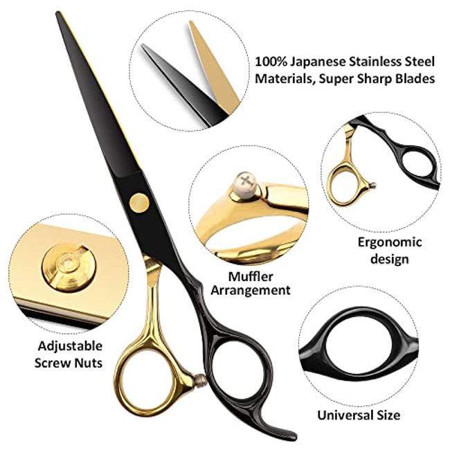 Professional Hair Cutting Scissors Sets Stainless Steel Barber Hairdressing  Scissors Multifunctional Salon Thinning Scissors Straight Shears Tools