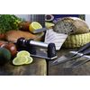 ADLER Knife Sharpener, 2 Phase System, Fine and Coarse Sharpening, Black