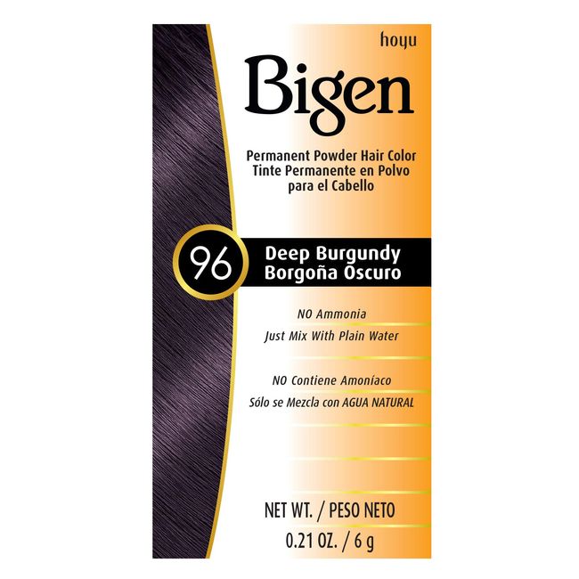 #96 Deep Burgundy Bigen Permanent Powder - 3 Pack