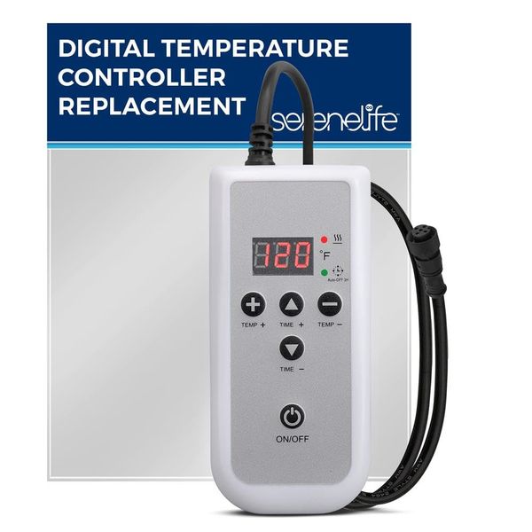 Serenelife Digital Temperature Controller - Replacement for Model Number: PSLMSGST70B, LCD Display with Selectable Temp Setting, Thermostat Heater, Plug and Play Design, Easy to Use