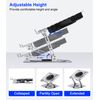 YTech Laptop Stand,with 360°Rotating Base,External Cooling Fan,Adjustable RGB Lighting,Ergonomic Foldable Notebook Computer Holder.Compatible with All 10-17" Laptops Tablets,Silver