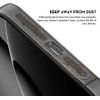8PCS iPhone Speaker Dust Cover Compatible with 16 Pro/ Black Titanium 