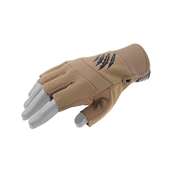 Armored Claw Shooter Cut Tactical Gloves, Small/Tan