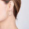 Amberta Women’s 925 Sterling Silver 30 mm Hoop Earrings