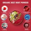 4LBS Organic Beet Root Powder - Beet Powder Organic, Beetroot Supplement Non GMO
