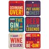 Brainbox Candy - Funny 'Letterpress' Coasters 6 Pack